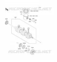 VILEBREQUIN/PISTON pour Kawasaki JET SKI 900 ZXI 1995