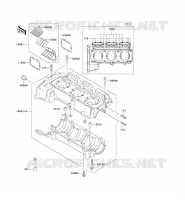 CARTER MOTEUR(S) pour Kawasaki JET SKI 900 ZXI 1996