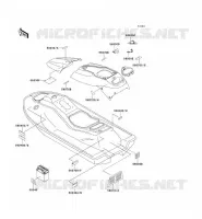LABEL pour Kawasaki JET SKI 900 ZXI 1996
