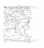 PIECE COQUE pour Kawasaki JET SKI 900 ZXI 1996