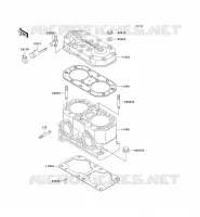 CULASSE/CYLINDRE pour Kawasaki JET SKI SC 1991