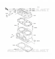 CULASSE/CYLINDRE pour Kawasaki JET SKI SC 1993