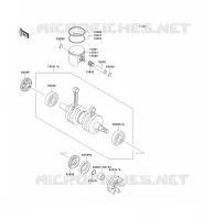 VILEBREQUIN/PISTON pour Kawasaki JET SKI SC 1995
