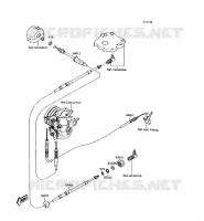 CABLES pour Kawasaki JET SKI 300SX 1989