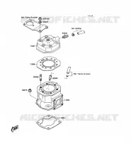 CULASSE/CYLINDRE pour Kawasaki JET SKI 300SX 1989