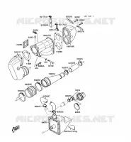 &Eacute;CHAPPEMENT pour Kawasaki JET SKI 300SX 1989