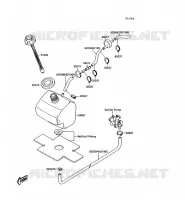 R&Eacute;SERVOIR D'HUILE pour Kawasaki JET SKI 300SX 1989