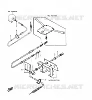 CABLES pour Kawasaki JET SKI 440 1988