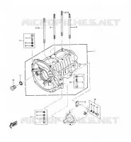 CARTER MOTEUR(S) pour Kawasaki JET SKI 440 1988