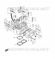 CULASSE/CYLINDRE pour Kawasaki JET SKI 440 1988