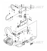 &Eacute;CHAPPEMENT pour Kawasaki JET SKI 440 1988