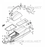 COQUE /CAPOT MOTEUR pour Kawasaki JET SKI 440 1989