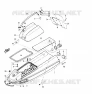COQUE /CAPOT MOTEUR pour Kawasaki JET SKI 440 1990