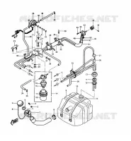 RESERVOIR CARBURANT pour Kawasaki JET SKI 550 1986
