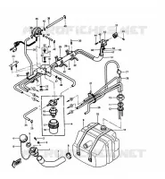 RESERVOIR CARBURANT pour Kawasaki JET SKI 550 1986