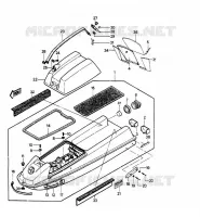 COQUE /CAPOT MOTEUR pour Kawasaki JET SKI 550 1988
