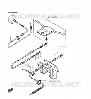 CABLES pour Kawasaki JET SKI 550 1989