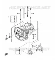 CARTER MOTEUR(S) pour Kawasaki JET SKI 550 1989