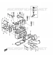CULASSE/CYLINDRE pour Kawasaki JET SKI 550 1989