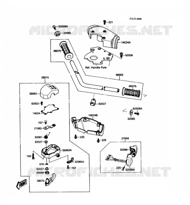 GUIDON Kawasaki JET SKI 650 1988 JET SKI 650SX  JS650-A2