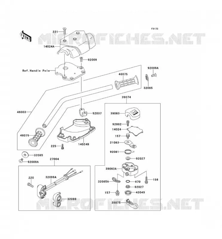 GUIDON(-KAW64650 91) Kawasaki JET SKI 650 1992 JET SKI 650SX  JS650-B2