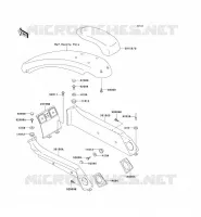 MOUSSES( KAW60985 93) pour Kawasaki JET SKI 750 SX 1995