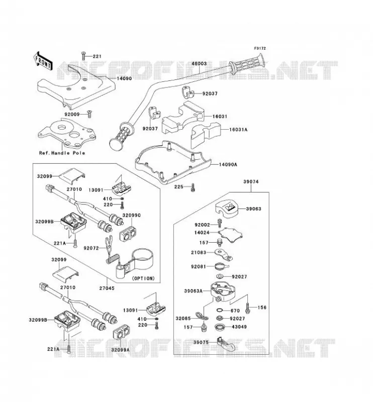 GUIDON Kawasaki JET SKI 750 1995 JET SKI 750 SXI  JS750-B1