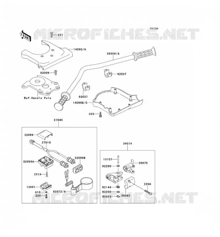 GUIDON Kawasaki JET SKI 750 1996 JET SKI 750 SXI  JS750-B2