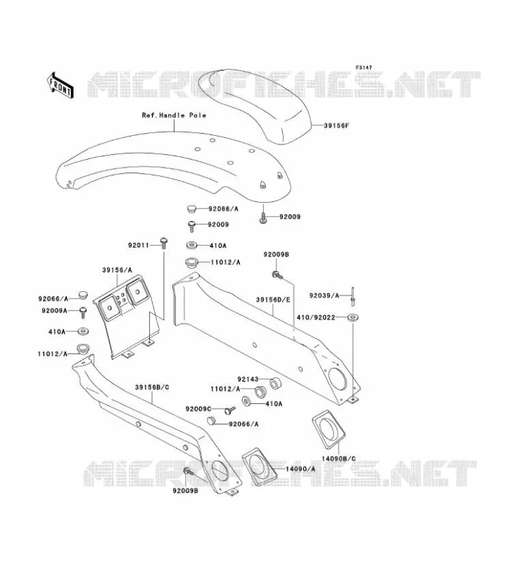 MOUSSES Kawasaki JET SKI 750 2000 JET SKI 750 SXI PRO  JS750-C3