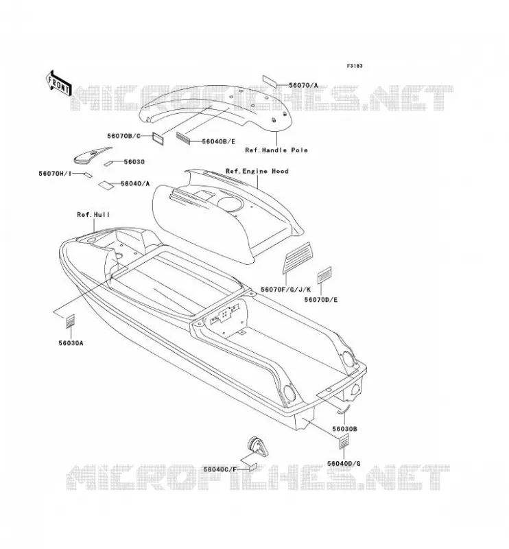 LABEL Kawasaki JET SKI 750 2001 JET SKI 750 SXI PRO  JS750-C4