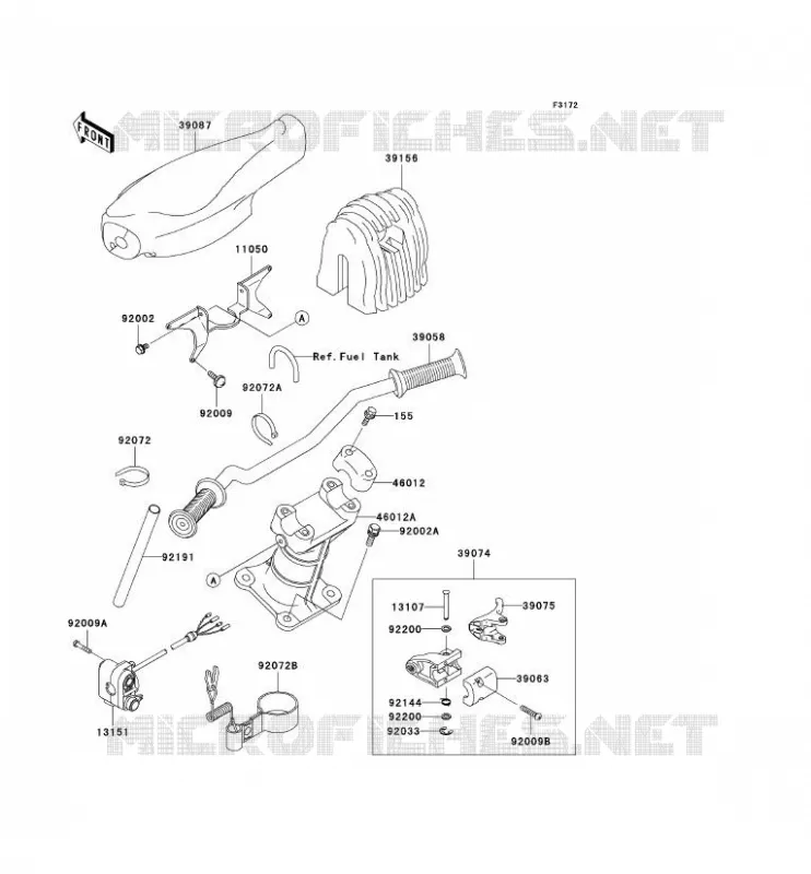 GUIDON Kawasaki JET SKI 1100 2003 JET SKI 1100 STX D.I.  JT1100-G1