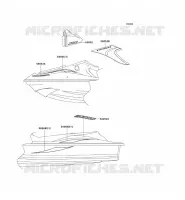 STICKER(WHITE) pour Kawasaki JET SKI STX-12F 2004