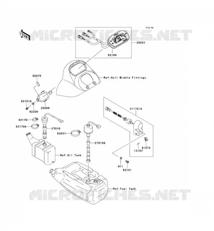 COMPTEURS Kawasaki JET SKI 1200 2005 JET SKI 1200 STX-R  JT1200-C2