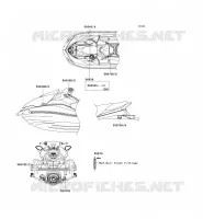 LABEL pour Kawasaki JET SKI ULTRA 250X 2007