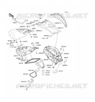 PIECE COQUE MILIEU pour Kawasaki JET SKI ULTRA LX 2008