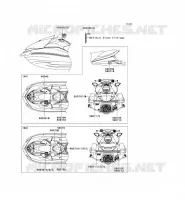LABEL pour Kawasaki JET SKI ULTRA 300X 2011