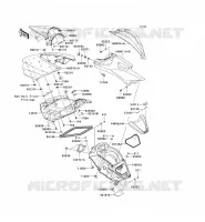 PIECE COQUE MILIEU pour Kawasaki JET SKI ULTRA 300X 2011