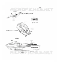 STICKER(RED) pour Kawasaki JET SKI ULTRA 300X 2011