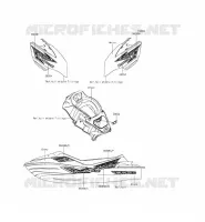 STICKER(EBONY) pour Kawasaki JET SKI ULTRA LX 2013