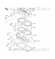 CULASSE/CYLINDRE pour Kawasaki JET SKI STS 1996