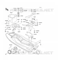 PIECE COQUE pour Kawasaki JET SKI STS 1996
