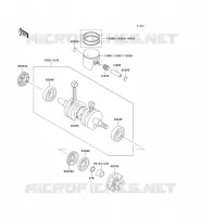 VILEBREQUIN/PISTON pour Kawasaki JET SKI STS 1997