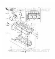 CARTER MOTEUR(S) pour Kawasaki JET SKI 900 STX 1998
