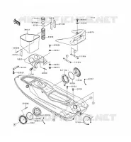 PIECE COQUE pour Kawasaki JET SKI 900 STX 1998