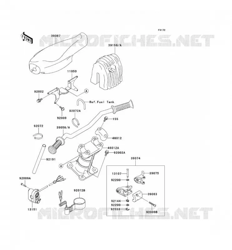 GUIDON Kawasaki JET SKI 900 2002 JET SKI 900 STX  JT900-C2