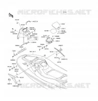 PIECE COQUE MILIEU pour Kawasaki JET SKI 900 STX 2005