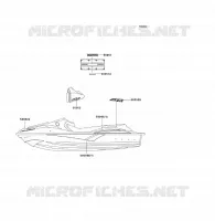 STICKER(WHITE) pour Kawasaki JET SKI 900 STX 2005