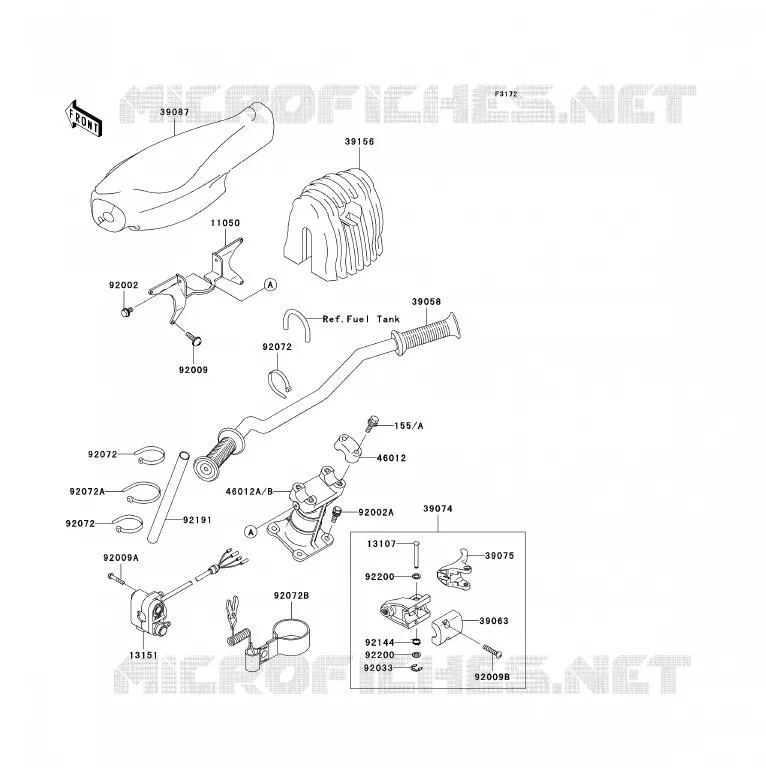 GUIDON Kawasaki JET SKI 900 2005 JET SKI 900 STX  JT900-E2