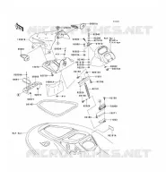 PIECE COQUE AV pour Kawasaki JET SKI 900 STX 2006