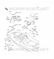 PIECE COQUE MILIEU pour Kawasaki JET SKI 900 STX 2006